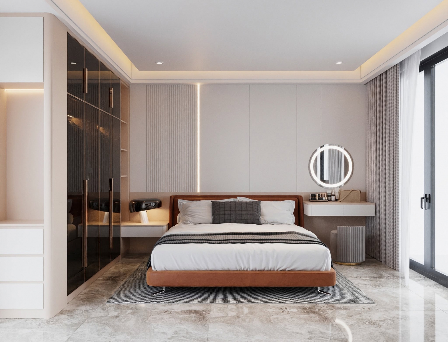 Nội thất nhà phố hiện đại Luxury 